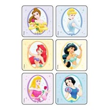 Sticker Disney 90 per Unit Disney Princesses 2-1/2 X 2-1/2 Inch Roll