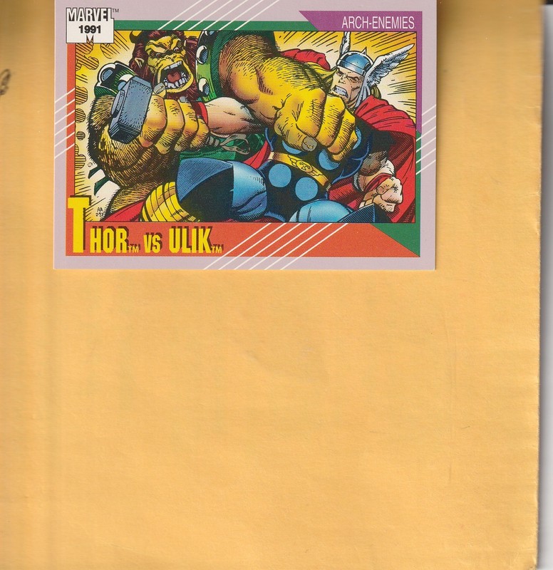 1991 Marvel Impel Thor vs Ulik #122  Near Mint