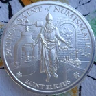 2 oz. SAINT ELIGIUS MEDAL thick BU rounds .999 fine silver