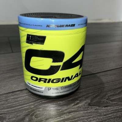 New Sealed C4  Original, Pre-Workout, Icy Blue Razz, 267 oz (9.4 oz)  Exp 07/26