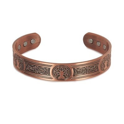 Kupfer Wikinger Armband mit Bäumen - Arthritis Relief