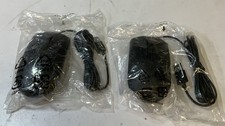  Lot of 2 Dell MS116t1 3 Buttons USB Wired Optical Mouse, Black "F6D"