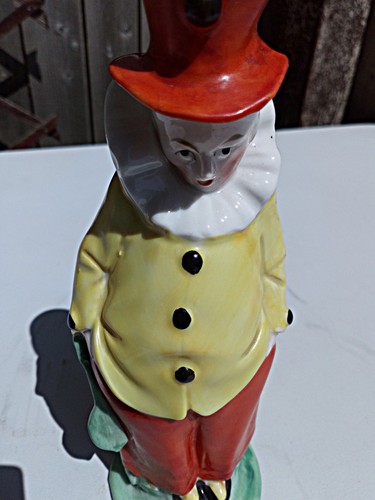 Vintage Schafer & Vater Hand Painted Clown Candle Holder Germany/c.1920 - Picture 5 of 7