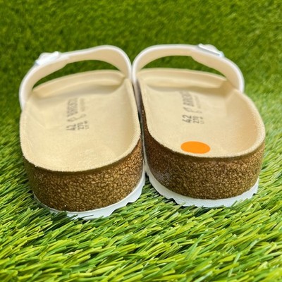 Birkenstock Madrid Birko-Flor Mens Size 9 Womens 11 White 