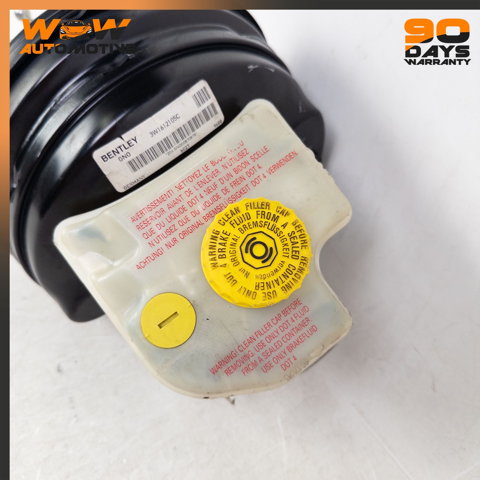 04-13 BENTLEY CONTINENTAL GTC FLYING SPUR BRAKE BOOSTER MASTER CYLINDER OEM