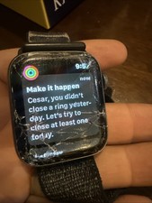 Apple Watch Series 4 44mm Space Gray Aluminum Case Black Sport Band (MTUW2LL/A)