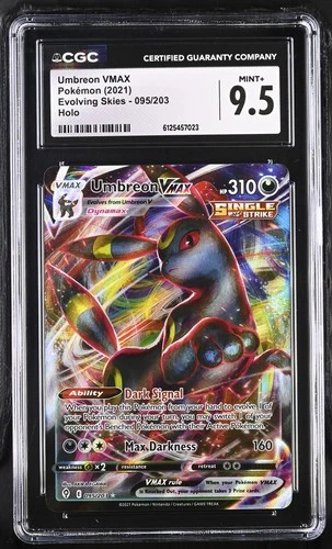Umbreon Vmax 095/203 Holo Evolving Skies Pokemon CGC 9.5 Mint+ *023