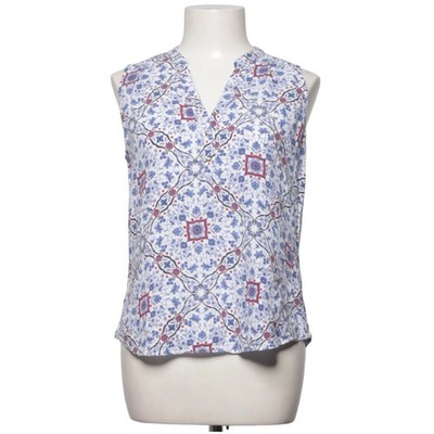 M&Co, Top, Größe: M, Blau/Weiß/Rot/Mehrfarbig, Viskose, Medaillon #tBy