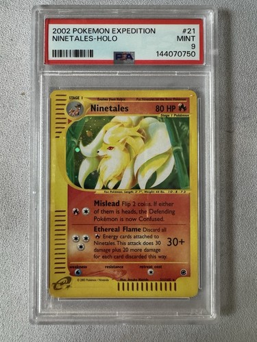Ninetales graded PSA 9 for sale on eBay