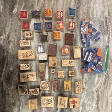 Mixed School Teacher Rubber Stamps Mounted Unmounted Wood Rubber Foam