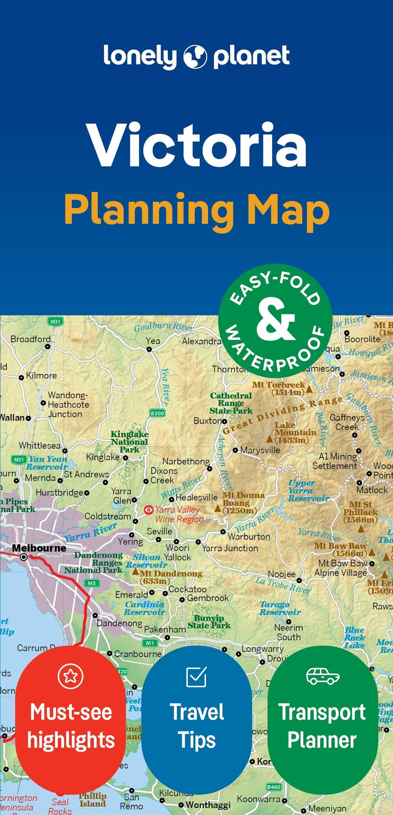 Lonely Planet Lonely Planet Victoria Planning Map (Map) Map
