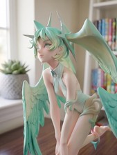 Hatsune Miku Figure Aurora 27cm 10.6in Winged Angel Anime Statue Collectible