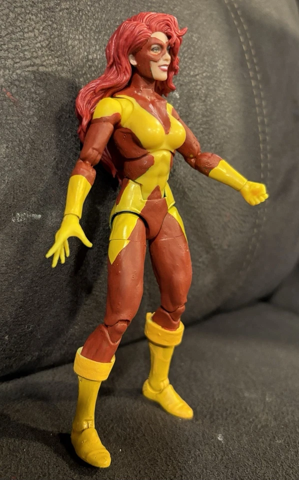 Jean Gris Rojo PERSONALIZADO Marvel Legends - Angel Dani Moonstar Emma Rogue Phoenix Foto 3 de 4