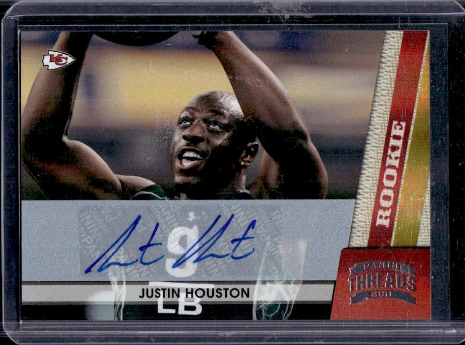 Justin Houston Panini Threads #203 Autograph-Silver