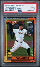2025 Topps Chrome Logofractor Edition - 1990 Topps Paul Skenes #90CB-13 PSA 9