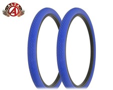2 ALTA BICYCLE DURABLE S-2 WIRE BEAD TIRE 26 x 2.125 BLUE CLASSIC MINI BRICK.