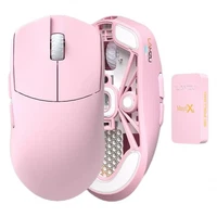 Lamzu MAYA X Gaming Mouse Light Pink With Extra Mouse Feet