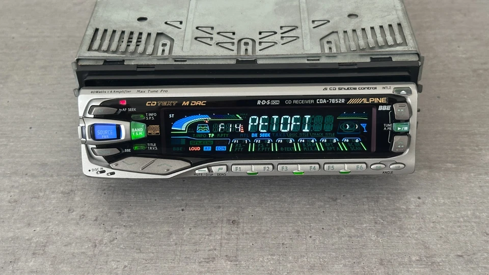 !!! FRONT PLATE !!! for ALPINE CDA-7852R vintage CD-tuner - Bild 3 von 4