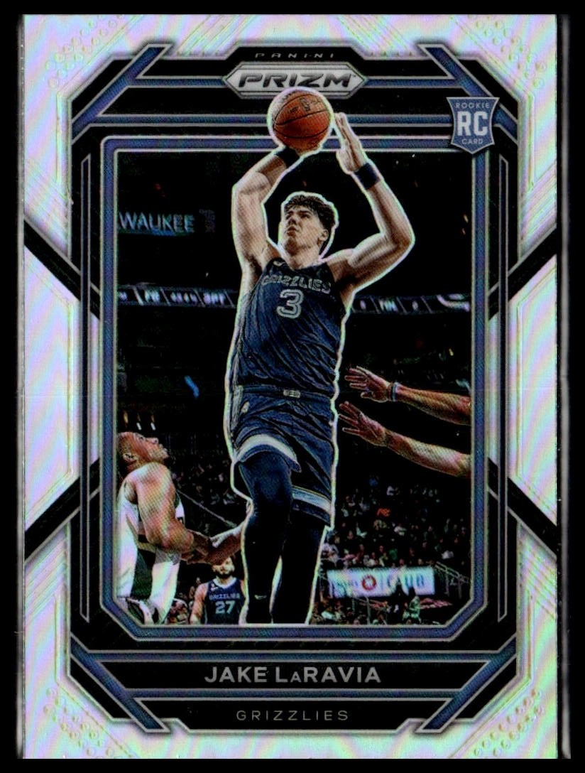 2022-23 Panini Prizm 244 Jake LaRavia Memphis Grizzlies RC Silver