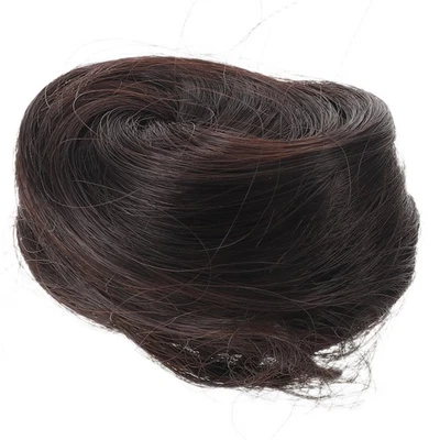 Chignon postiche en forme de donut, extension chignon décoiffé avec pince pour - Photo 1/4