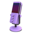 USB Gaming Microphone RGB Condenser Mic with Noise Cancellation Monitoring4795