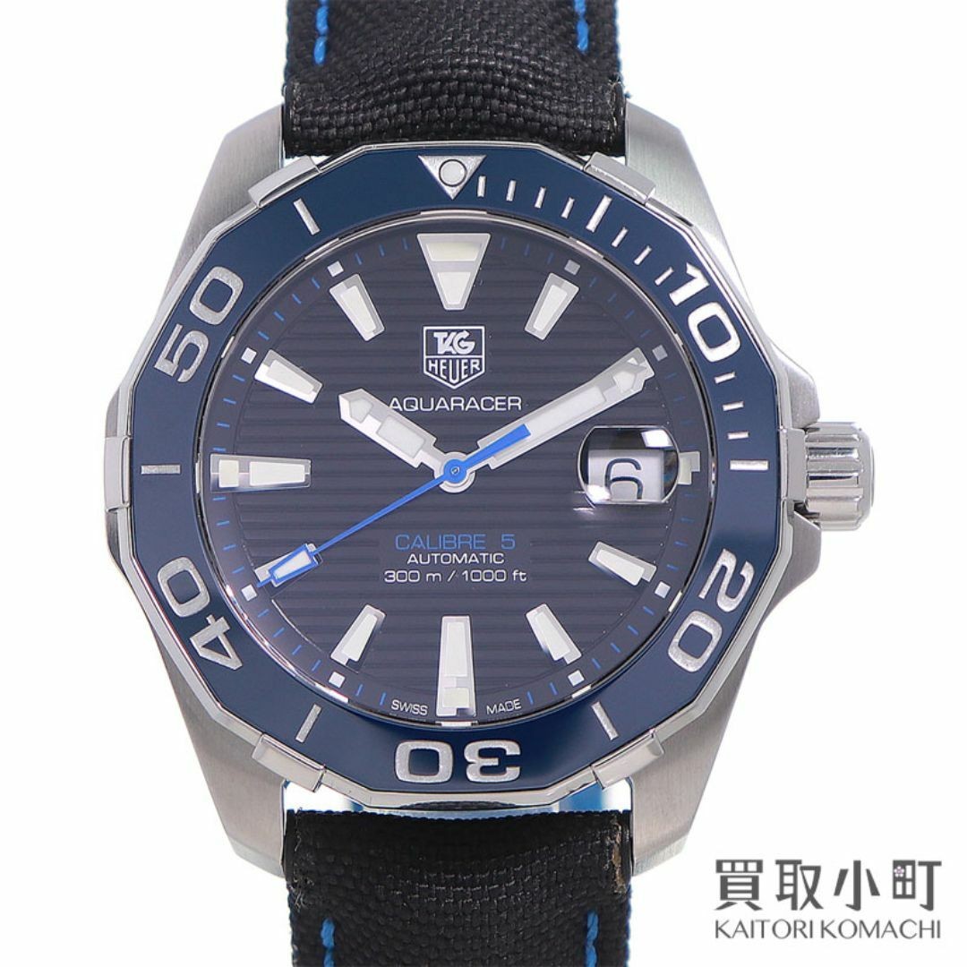 TAG Heuer Aquaracer Caliber 5 Automatic Mens Dive Watch Blue Nylon Strap