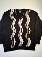Vintage Sansabelt Sport Sweater 2XLT Tall Made in USA 100% Cotton