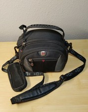SwissGear Wenger Sherpa Padded Camera Case Bag Blk Strap H L Pouch Removable