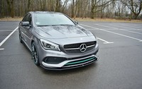 Maxton Design Frontlippe V.1 Passend FüR Mercedes CLA C117 AMG-LINE FL Schwarz H