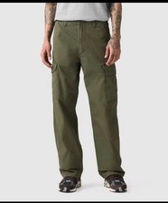 Levi's Men's XX Cargo Baggy Fit Pants Forest Night Green Size - 30 X 30 Men