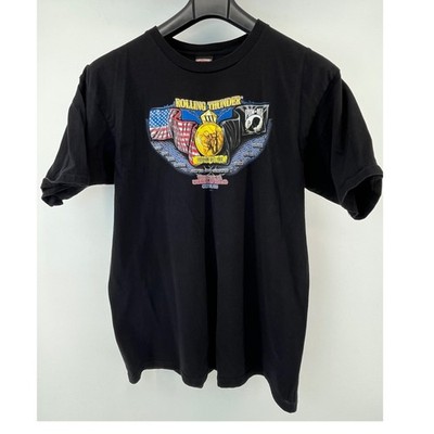 Harley-Davidson Shirt Men 2XL Black Rolling Thunder XXV Washington DC 2012 POW