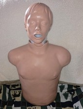 CPR ADULT MANIKIN - BRAD - WORN - TILT HEAD - BODY COVER - 27" INCHES TALL 