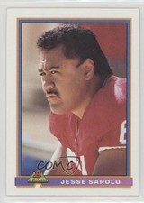 1991 Bowman Jesse Sapolu #482 0q3
