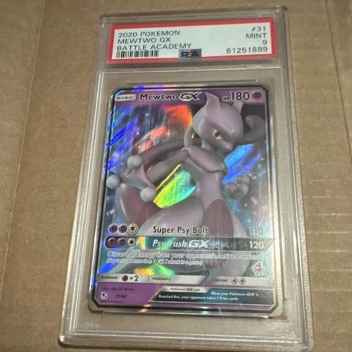 Pokémon Mewtwo GX 031/068 Battle Academy 180 HP Promo Holo PSA 9