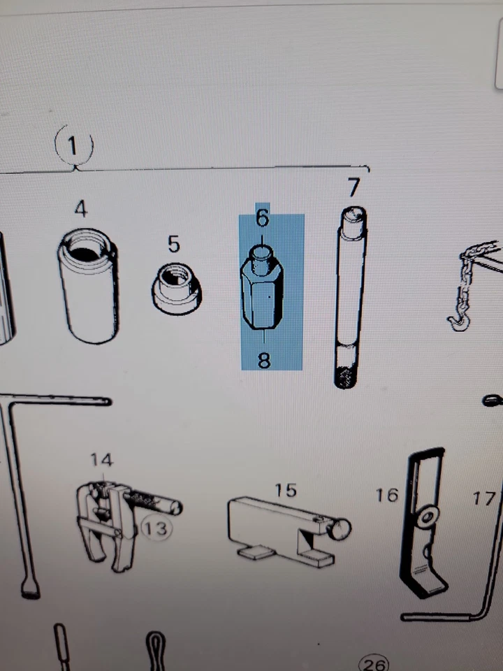 Saab 8392136 Water Pump Removal Tool – OEM Spacing Piece – Saab 99 / Early 900 - Image 3 of 4