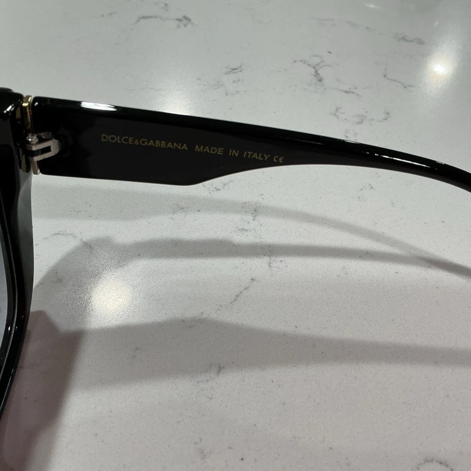 Dolce & Gabbana DG4466 501/87 Sunglasses Black/Dark Grey, 56-17-145, Authentic - Image 4 of 4