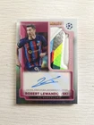 Robert Lewandowski 2022-23 Topps Merlin Chrome Insert Match Ball Auto Relic SSP