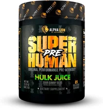 Alpha Lion Pre Workout, Increases Strength & Endurance, No Crash (Hulk Juice)
