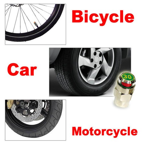 TPMS Car Bike Bicycle Tire Pressure Valve Stem Caps Indicator 26-80psi X 1 Piece - Imagen 3 de 5