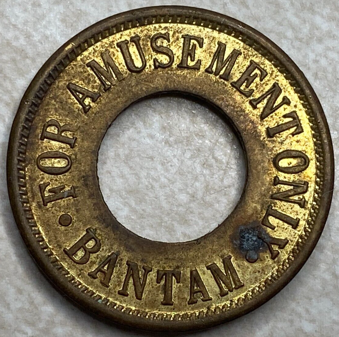 Bantam Amusement Arcade Trade Slot Token T4372 | eBay
