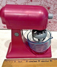 KITCHEN STAND MIXER  BOWL DOLL 1:6-1:12 KITCHEN MINIATURE HOT PINK X 12" DOLL