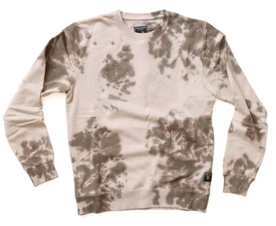New PRPS Tie Dye Brown Tea Crewneck Sweatshirt Beige Brown 100