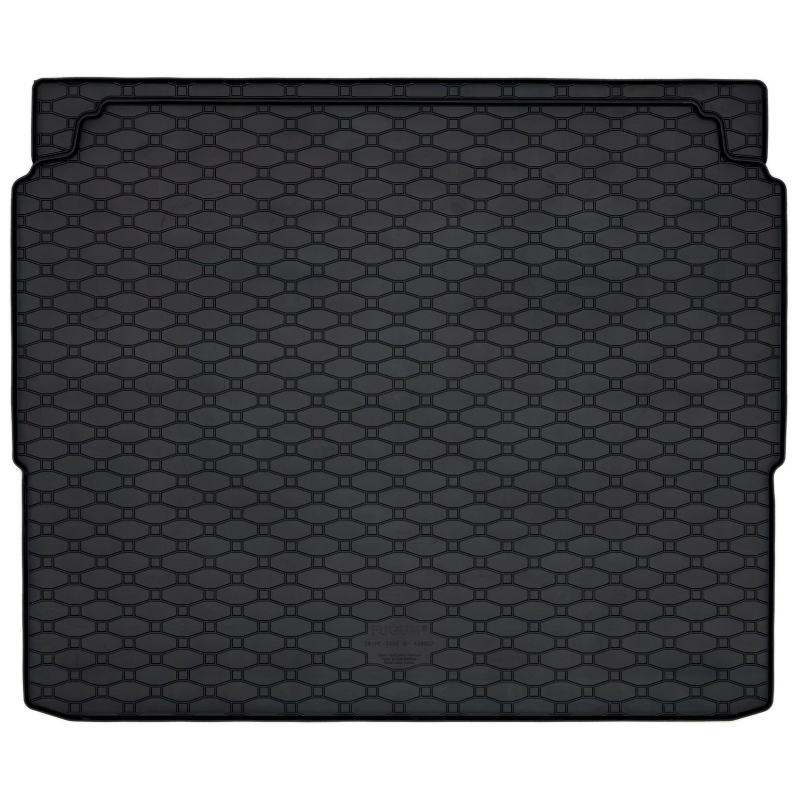 Tapis de coffre en caoutchouc noir sur mesure pour Citroën C5 Aircross 2017 à 2026