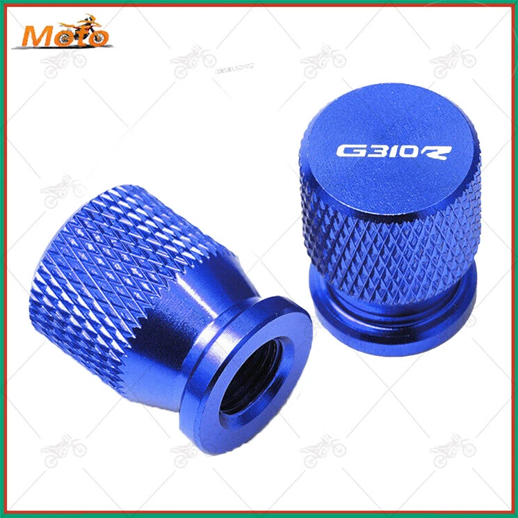 Cubierta tapa válvula neumático rueda moto azul accesorios para BMW G310R universal Foto 2 de 2