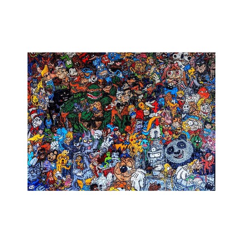 Vincent Gordon "Cartoon Gumbo" Blanket - Double Sided (Vertical & Horizontal) - Picture 3 of 5