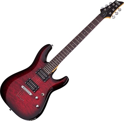 Schecter C-6 Plus Electric Guitar See-Thru Cherry Burst
