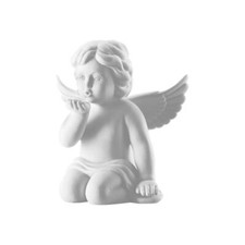 Rosenthal Engel mit Handkuss mittel weiß matt 10,5 cm
