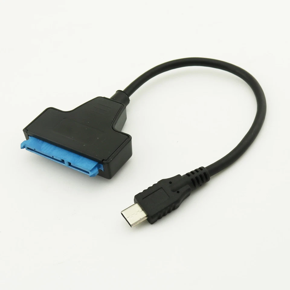 USB 3.1 Type-C Male To SATA 22 Pin Adapter Cable 2.5" External Hard Disk Drive - Image 3 of 4