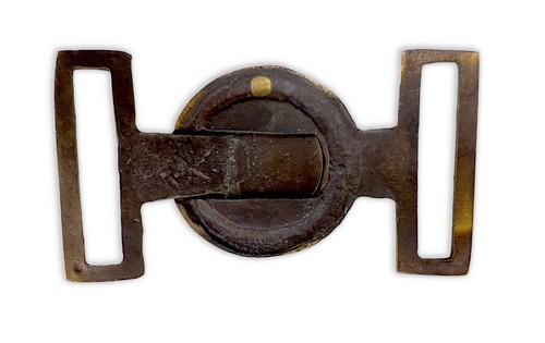 Authentic US Civil War Confederate 2-Piece CS Wreath Belt Plate Un-Dug Virginia - Picture 3 of 4
