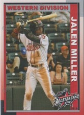 2019 Eastern League All Star West Jalen Miller RC Rookie Giants